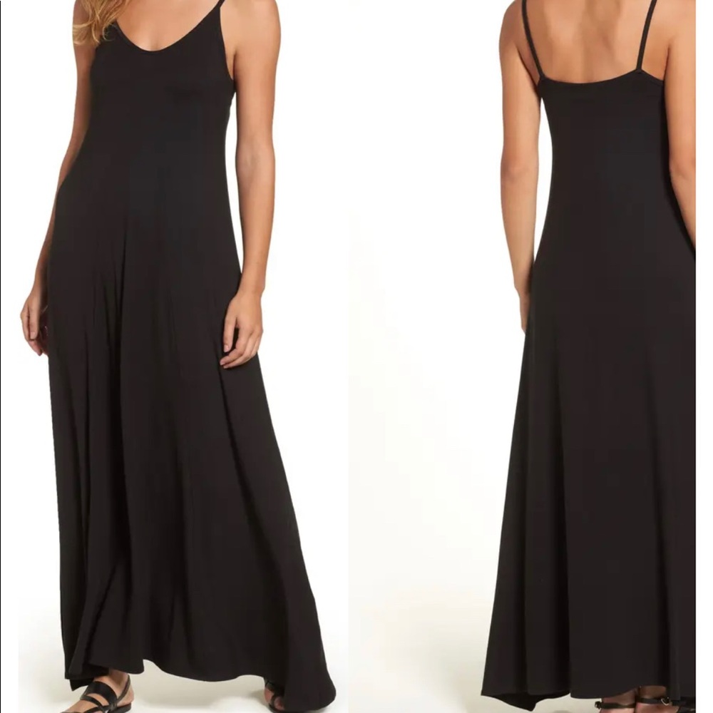 Nordstrom’s purchase. Black maxi dress. Loveappella.